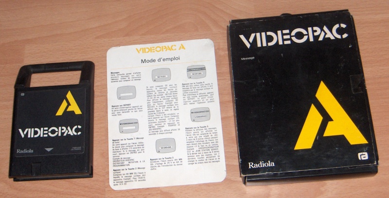 Cartouche VIDEOPAC