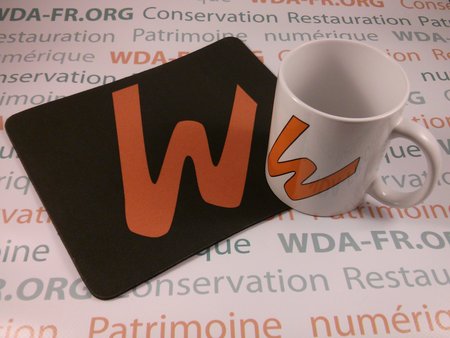 Tapis de souris WDA 2014 / Mug recto-verso WDA 2014.