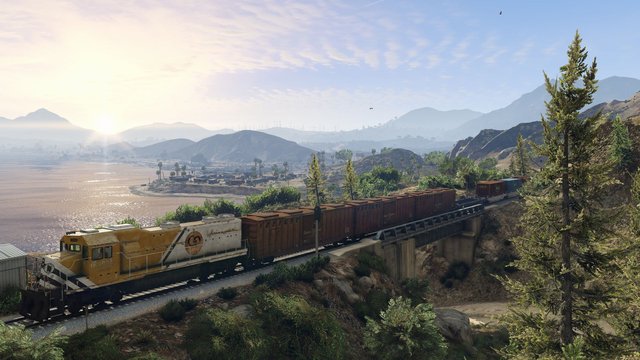 Vue de GTA V PC.