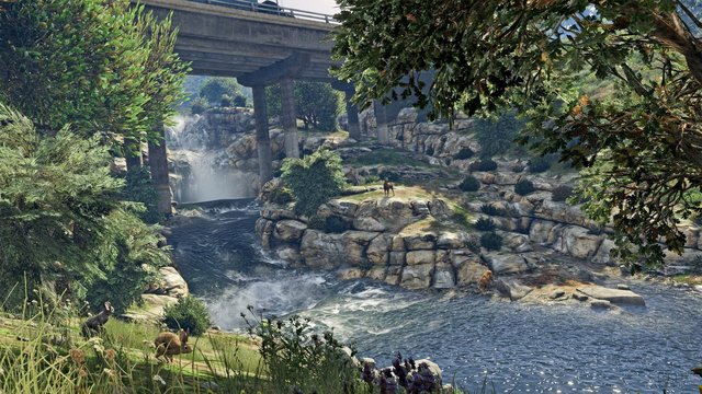 Vue de GTA V PC.