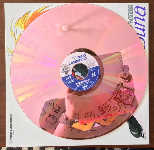 LaserDisc de Galaxy Fraulein Yuna: vol.1 (1995).