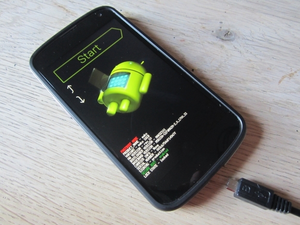 Bootloader d'un Google Nexus 4 verrouillé.