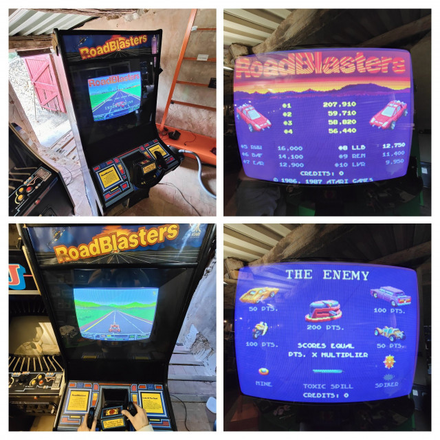 Tests concluants de la borne Atari RoadBlasters.