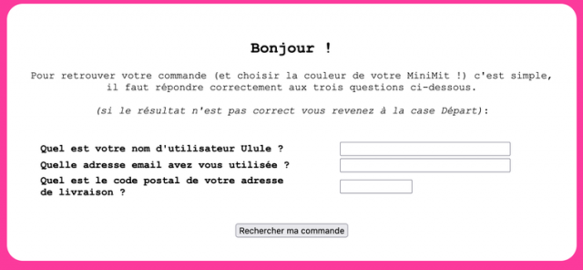 Accueil et connexion.