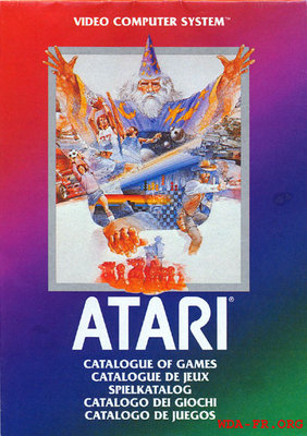 CATALOGUE de JEUX ATARI (ver. C018272-REV B) pour consoles VCS