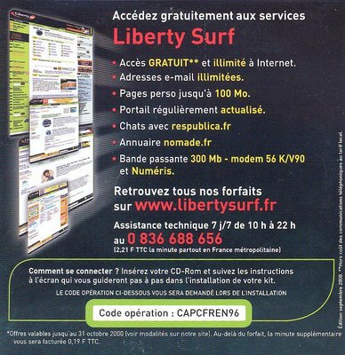 Liberty_surf_4_V.jpg (164.47 Kio) Vu 7404 fois Kit de connexion Liberty Surf (offre limitée) - 2000 (verso)