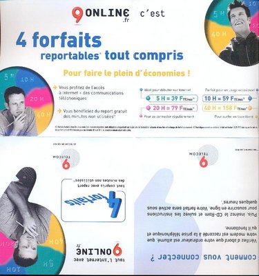 9Online_3_manuel_r.jpg (103.42 Kio) Vu 7369 fois MANUEL Kit de connexion 9Online. Offre 4 forfaits et découverte du portail Magéos - 2001/2002 (?) (recto)