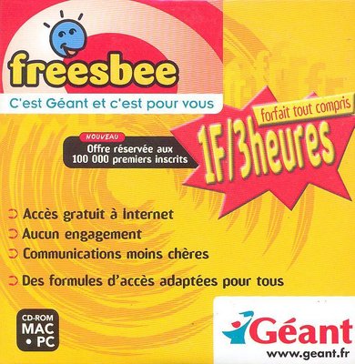 Freesbee_4_r.jpg (128.32 Kio) Vu 7353 fois Kit de connexion Freesbee en partenariat avec l'enseigne Géant (2000) - recto