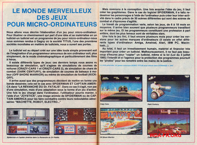 Le monde merveilleux des jeux pour micro-ordinateurs